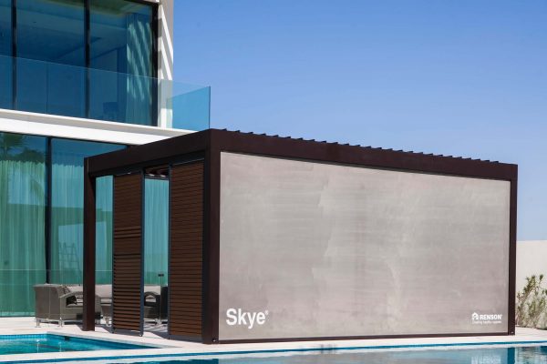 Aqua, Azure, Commercial building, Composite material, Glass, Real estate, Rectangle, Shade, Teal, Transparent material, Turquoise